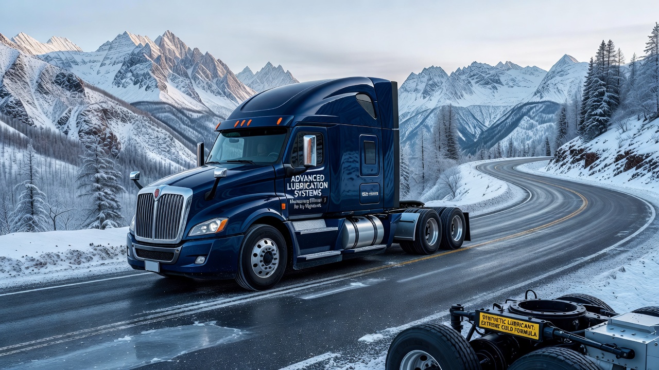 Lubrication testing equipment evaluating fluid performance on simulated icy highland terrain